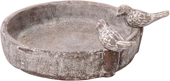 dobar Oasis bain d'oiseaux ciment 24,5 cm