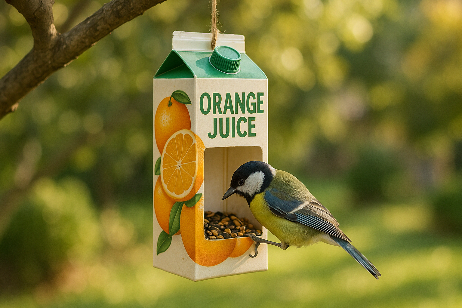 découvrez comment recycler une brique de jus de fruit pour fabriquer facilement une mangeoire à oiseaux originale et écologique. suivez nos étapes simples pour attirer les oiseaux dans votre jardin !